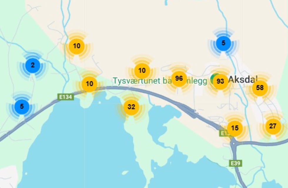 Mange er berørt av vannledningsbrudd i Aksdal.