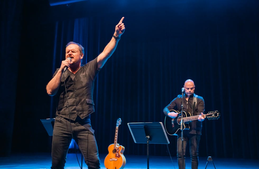 Dette var første gang Magne Skålnes og Glenn Kringlebotn gjesta konseptet lunsjkonsert. Foto: Anna Silgjerd Monstad