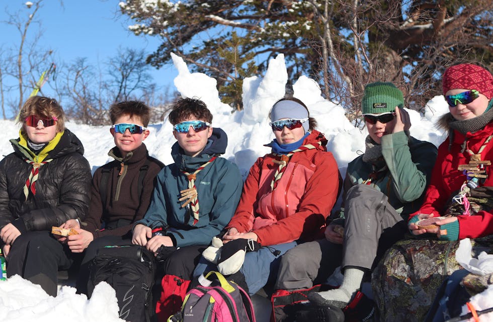 Speiderne var utrolig heldig med været. Foto; Mathis Alexandre Bardieux
