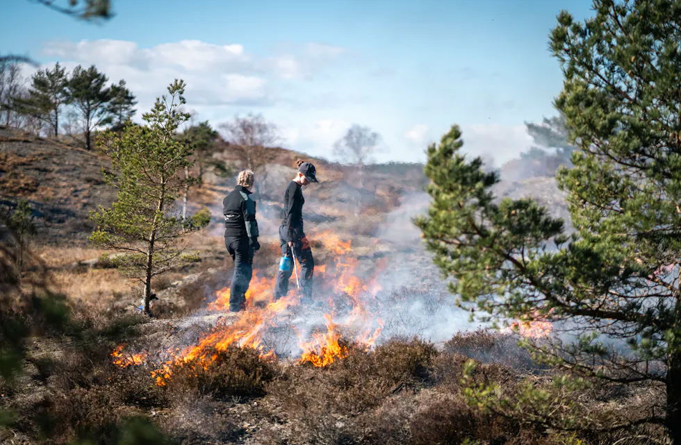 Brenningen ble flott gjennomført av elever fra Tveit videregående skole.