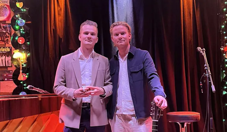 Olav og Berge Ohm skal spille lunsjkonsert 25. april.