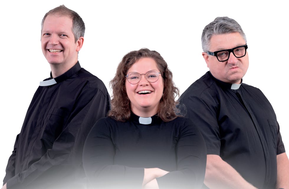 Snart slepp desse tre laus på scena i Tysværtunet. Frå venstre Torstein Eidem Nordal , Lina Håland og Øyvind Skjefrås Alsaker.