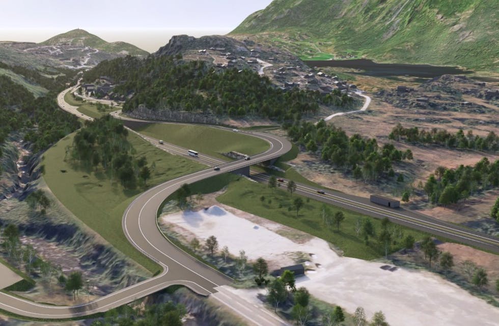 Anleggsarbeida skal etter planen starte opp til sommaren, og planlagt trafikkopning er i slutten av 2030. ILL: Norconsult
