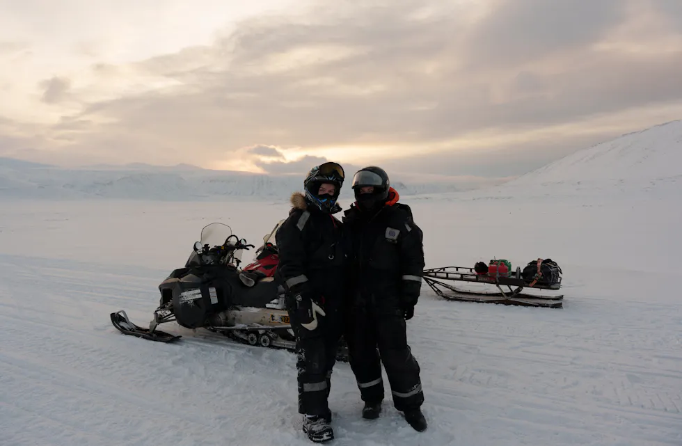 Pause langs kysten av Isfjorden.