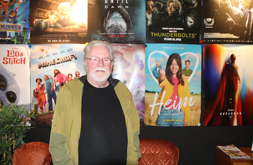 – Jeg har hørt mye av musikken til Pink Floyd, men gjerne mer av det som kom etter denne innspillingen, sier Gustav Bjerkenes (74) fra Førresfjorden, som er filminteressert og medlem i Haugesund Filmklubb. Foto: Sarah Elise Falkeid