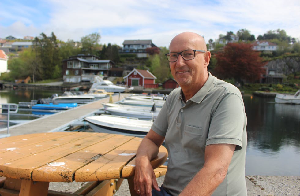 Ove André Hansen har slett ikkje lagt inn årene etter at han blei pensjonist. I staden har han skaffa seg båtmotor …