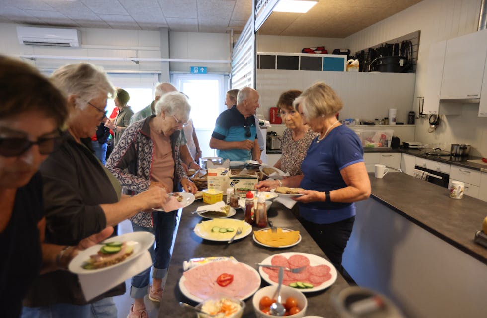 Ein god tur i løypene og så god mat på klubbhuset. Heilt perfekt, meinte denne gjengen.