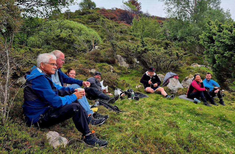 Det ble en koselig tur til Høietre før regnet kom. Foto: Inge Jarl Auestad