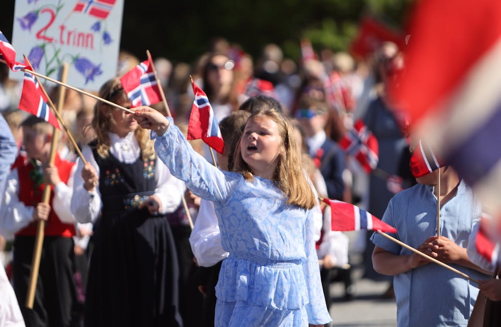 God stemning toget i Førre. Foto: Alf-Einar Kvalavåg