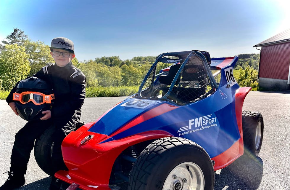 Benjamin Skjærstad Frøyland (9 år) kjørte sitt første løp 1. mai i år.