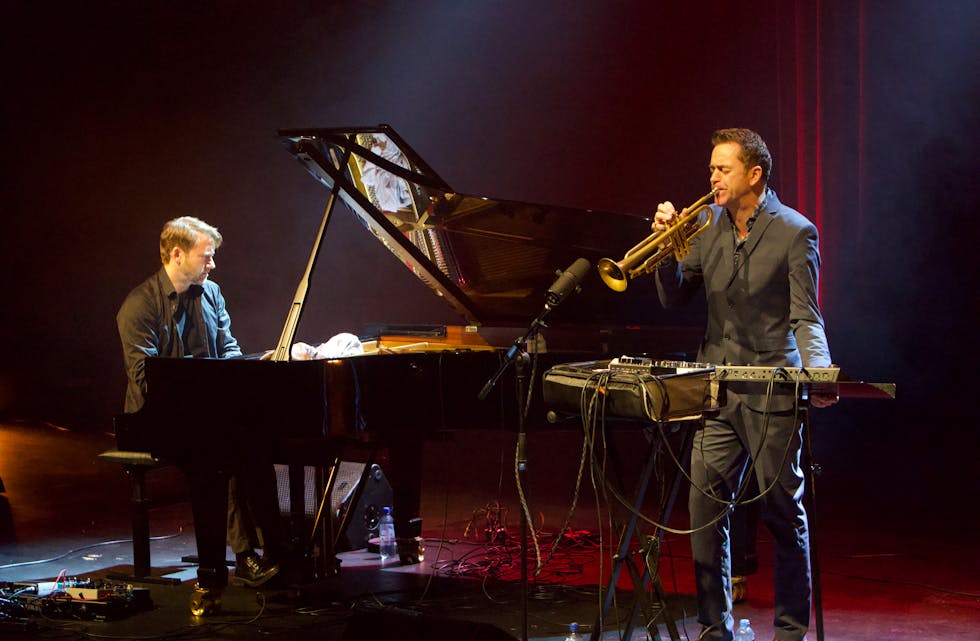 Espen Eriksen & Gunnar Halle spiller under årets Sildajazz. Foto: Alf-Einar Kvalavåg
