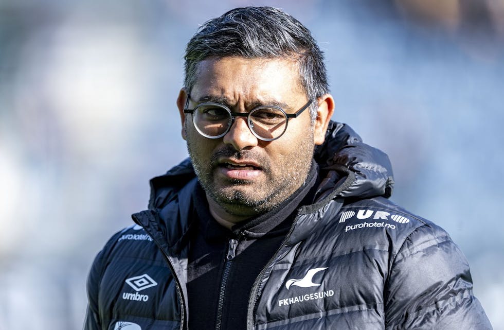 Sancheev Manoharan fratrer som hovedtrener i FK Haugesund. Foto: FKH.no