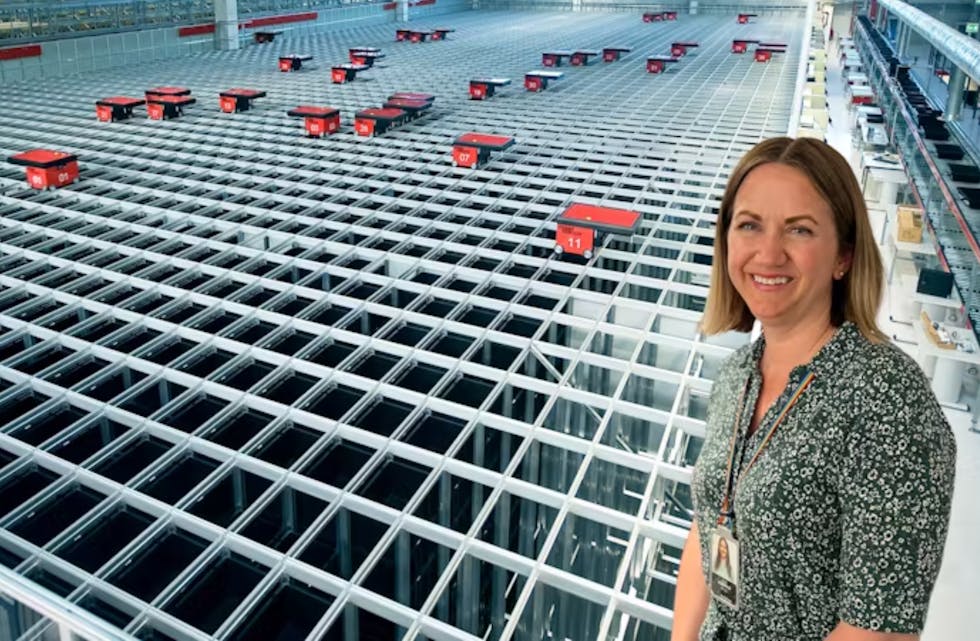 HMS- og administrasjonsansvarleg Audhild Rygg i AutoStore fortel at dei no er cirka 160 i Vats.
Fotomontasje/pressfoto: Autostore