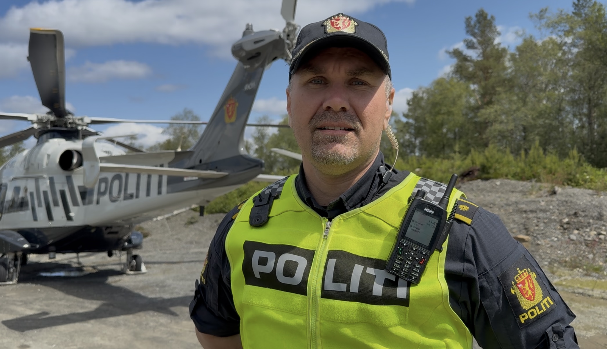 Innsatsleder Frode Fidjeland i politiet.