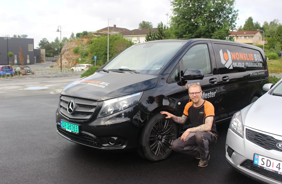 Daglig leder i Nonslid Bil avd. Frakkagjerd, Ole Johan Nonslid, har travle dager.
