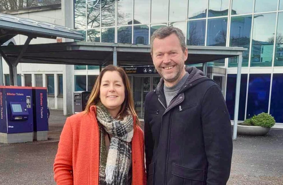 Nå må fylkeskommunen ta grep og sikre at Kolumbus blir noe mer enn et pengesluk, sier gruppeleder Hanne Marte Vatnaland og partiets medlem i samferdselsutvalget, Jarle Bø.