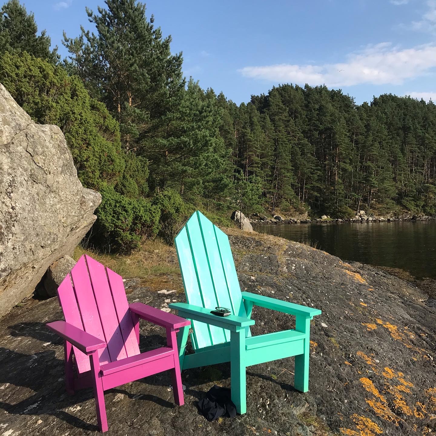 Strandstoler i farger