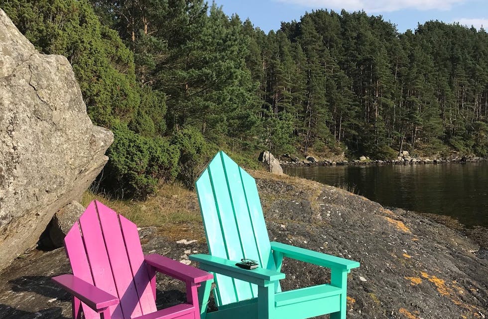 Strandstoler i farger