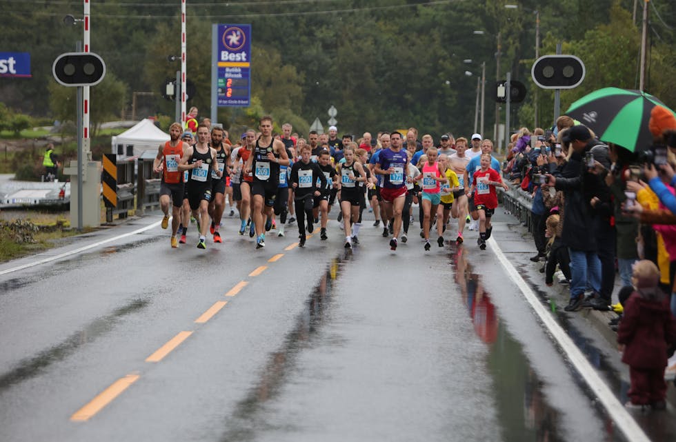 Sluseløpet 2023 hadde eit sterkt felt og var ein suksess. Foto: Alf-Einar Kvalavåg