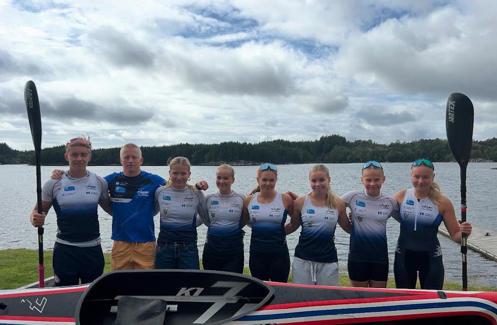 Fra venstre: Emil Fjeldheim, Gudmund Lønning Staupe, Elisabeth Storhaug, Olea Totland, Vilma Fjeldheim, Emma Fjeldheim, Josefine Rød og Kesia Helgesen.
Jonas Erland var ikke til stede når bilde ble tatt.