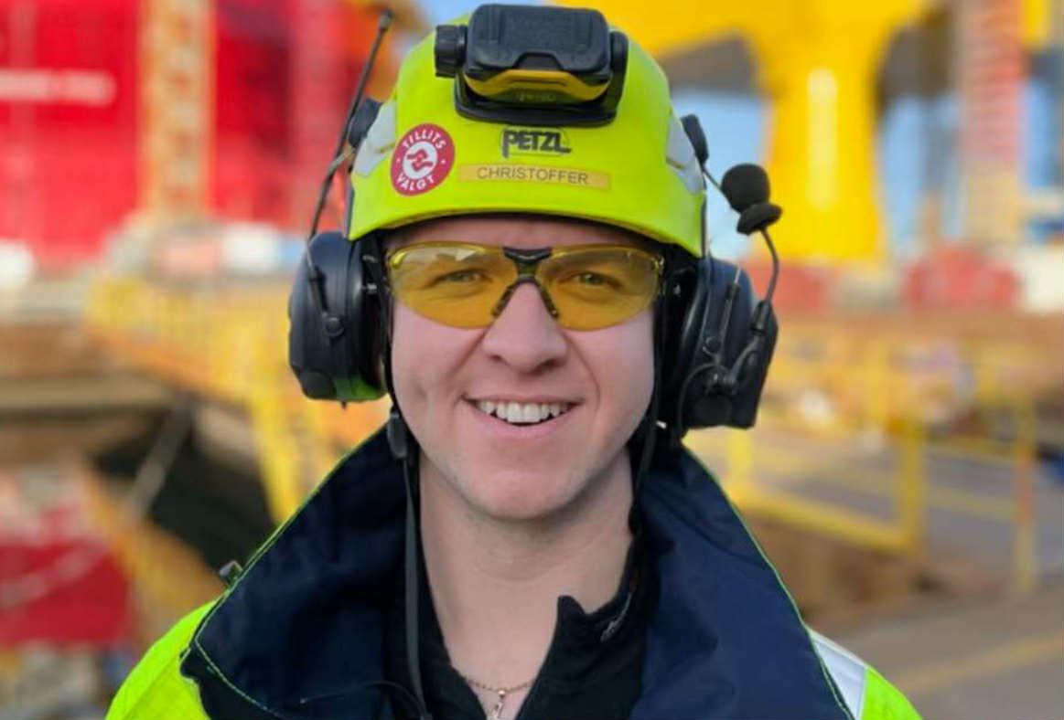 Christoffer Håland jobber som rigger på Aibel, er tillitsvalgt og vara til Stortinget for Rogaland Arbeiderparti. Foto: Privat