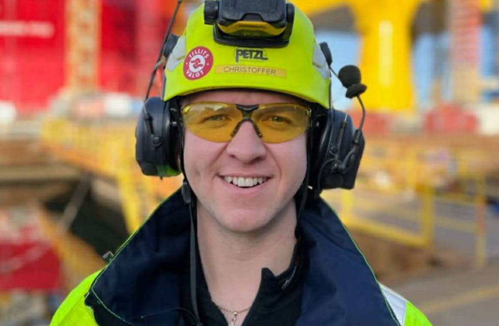 Christoffer Håland jobber som rigger på Aibel, er tillitsvalgt og vara til Stortinget for Rogaland Arbeiderparti. Foto: Privat
