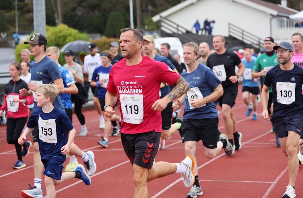 Robin Hansen var en av de 230 som løp hele Tysværtrimmen. Foto: Alf-Einar Kvalavåg