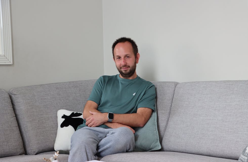 Cato Pedersen tegnet selv huset han bygde på Høgahaug i 2014.