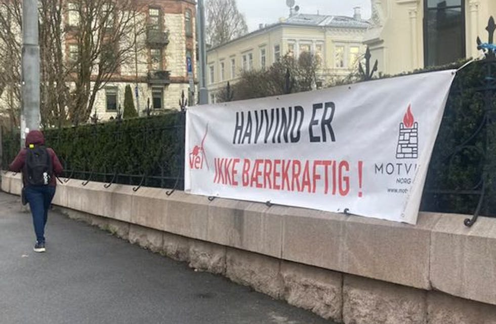 Fra en markering ved Statsministerens kontor i 2024: Foto: Motvind Norge