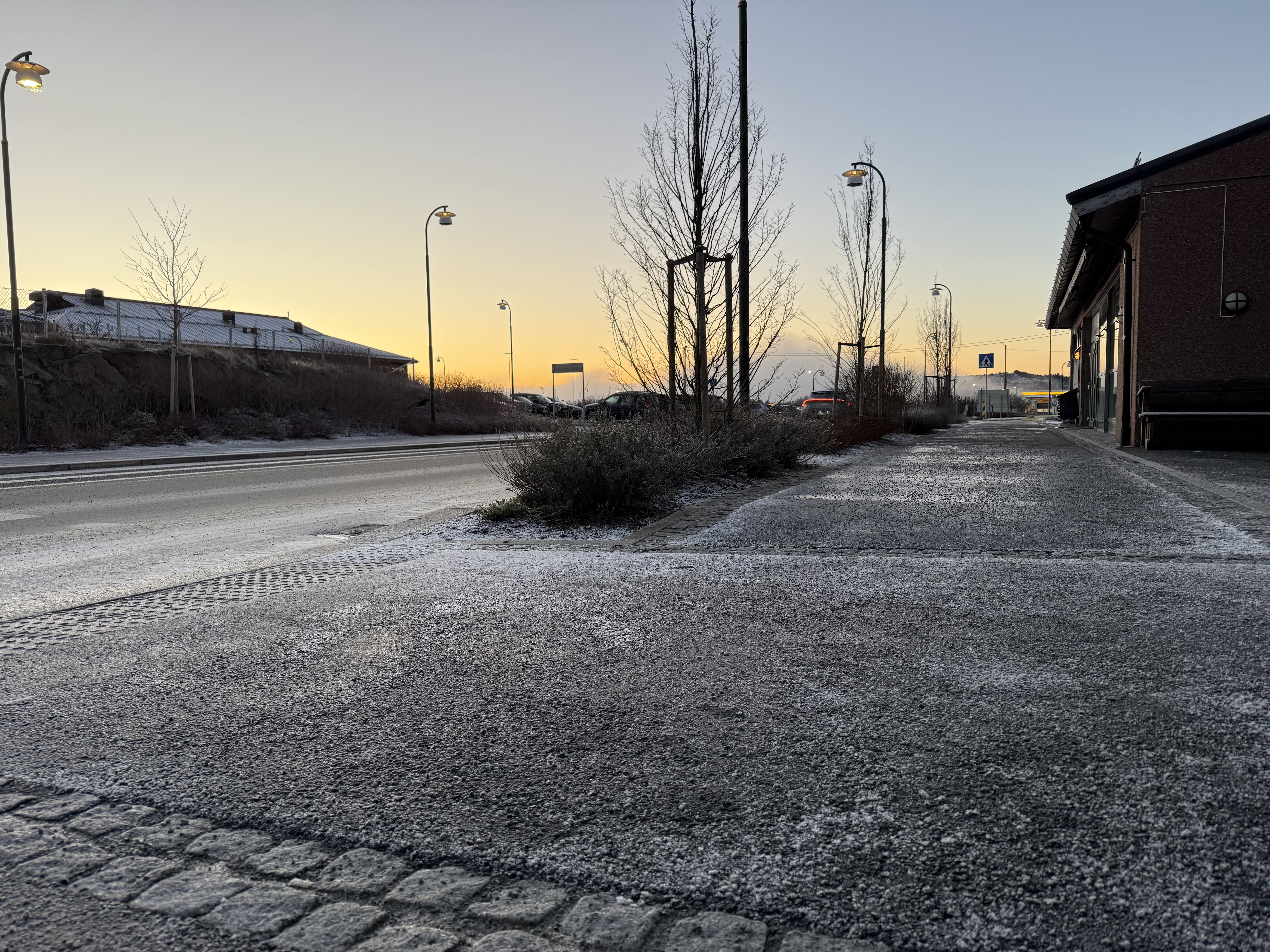 Det er glatte partier i Tysvær i dag.