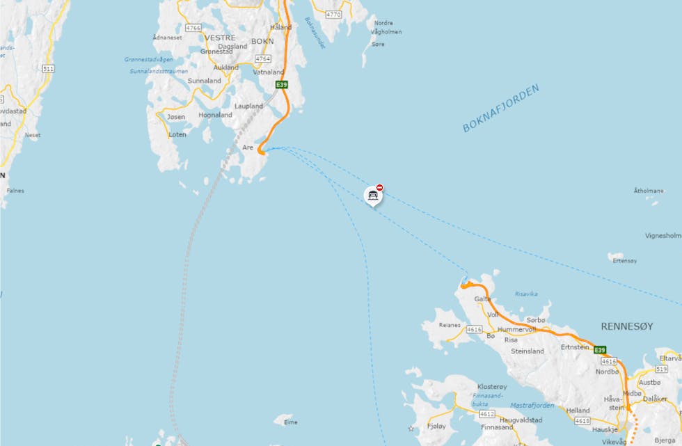 Avganger hos Fjord1 er innstilt inntil videre.