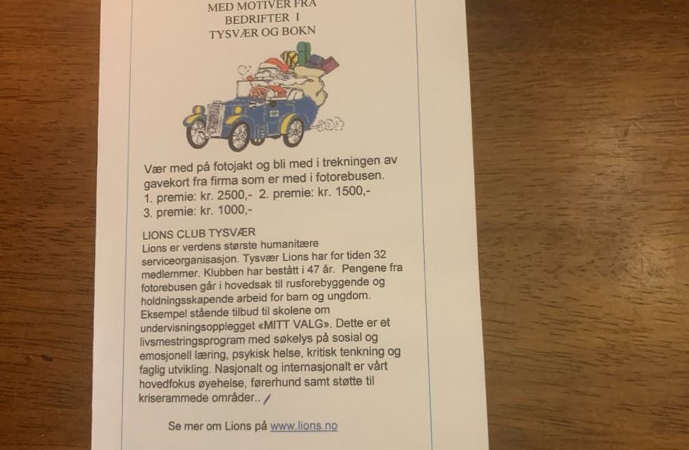 Slik ser årets julerebus ut.