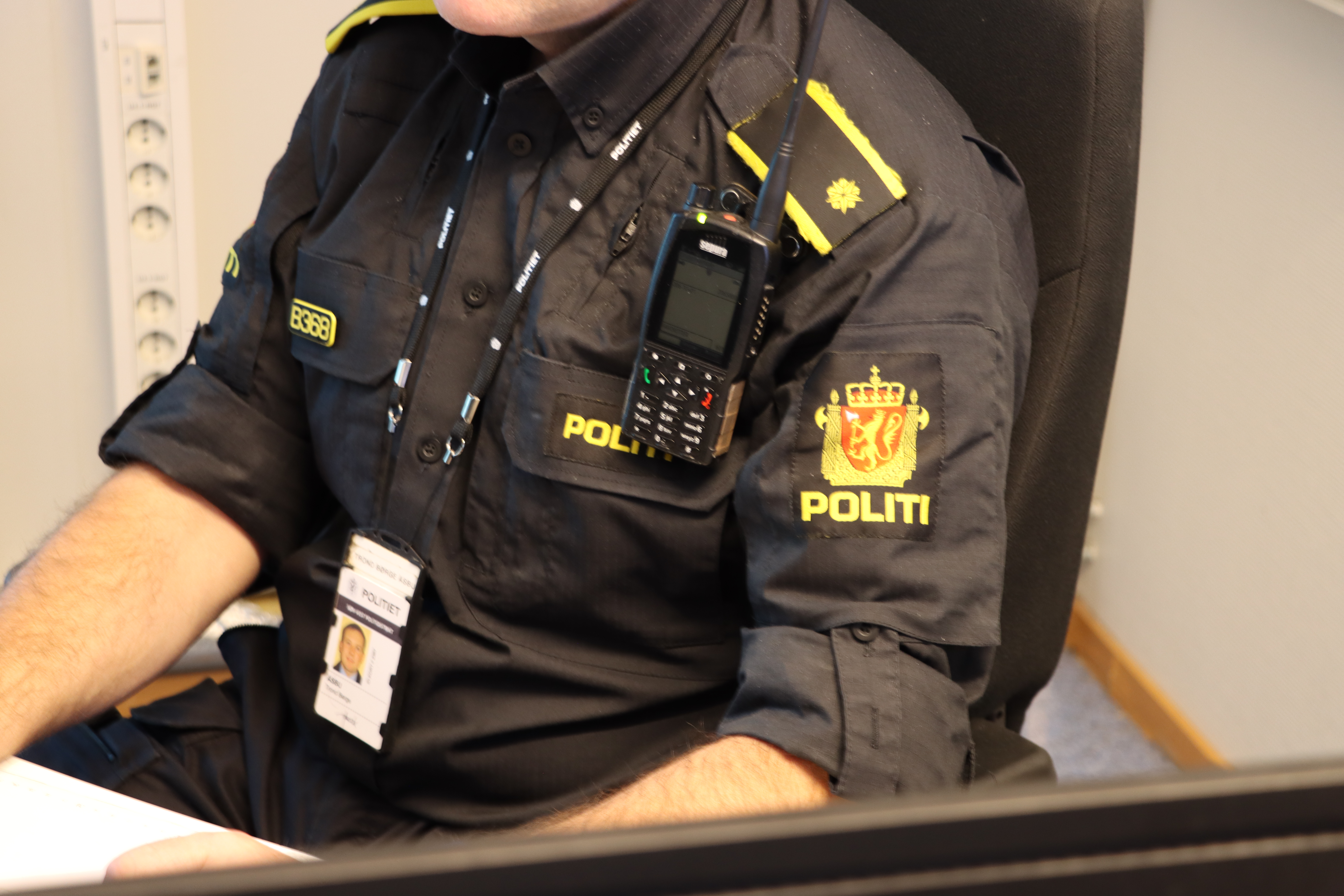 Vaktsjef i Haugesund. Illustrasjonsbilde. Foto: Malene Sørensen Lundberg. Januar 2026. Haugesund politistasjon. Kan gjenbrukes.