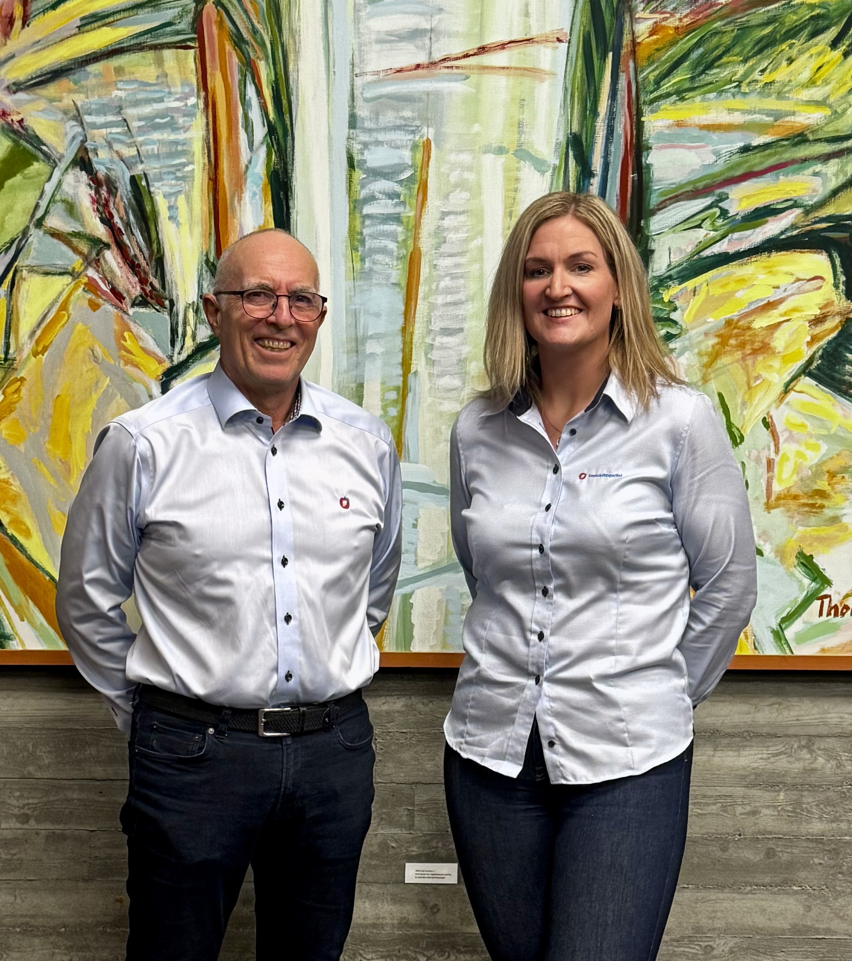 Leder Rasmus Skorpe og Nestleder Liv Johanne Bligaard Huglen