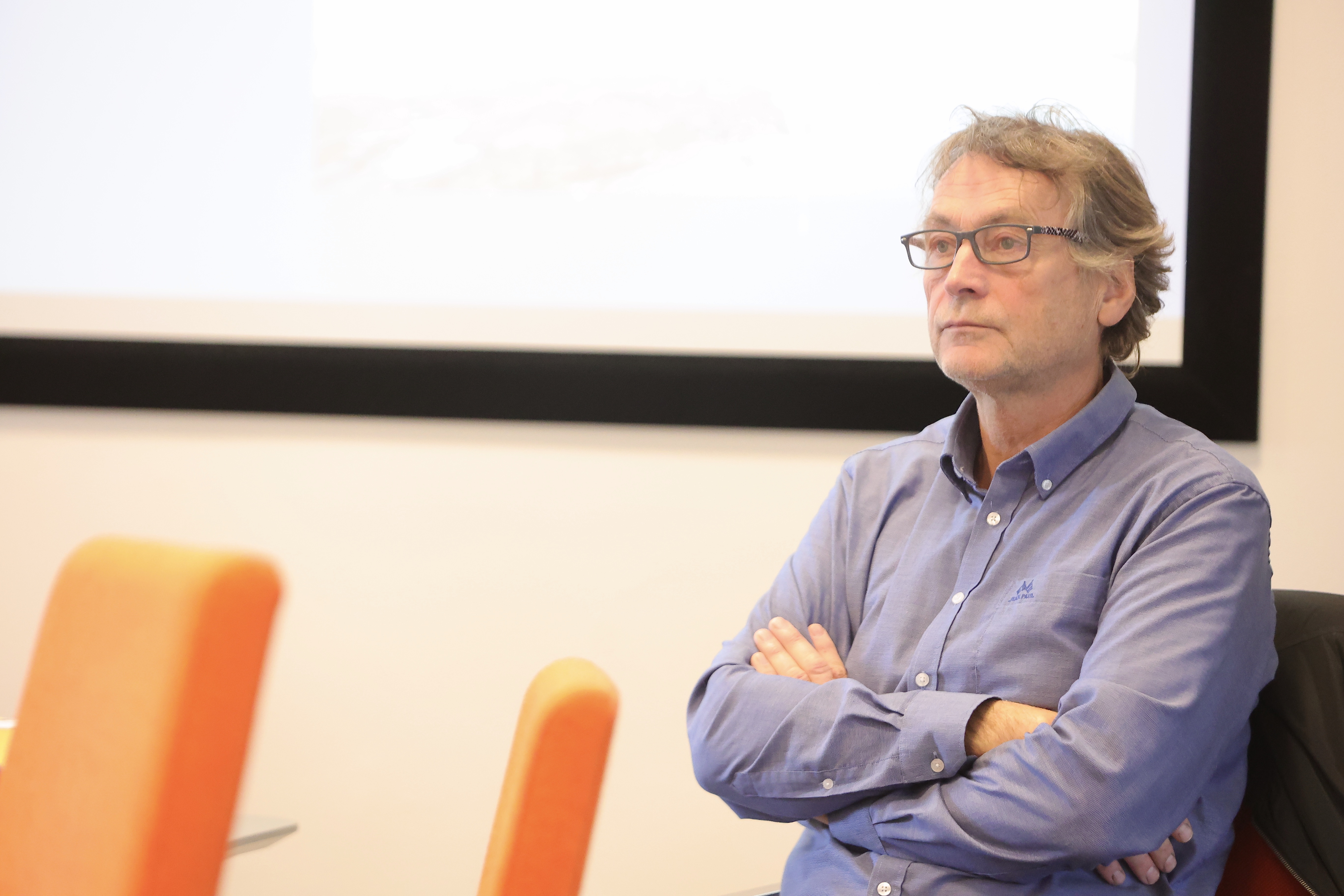 Prosjektleiar Henry Damman i Vegvesenet har i heile prosessen vore opptatt av at innbyggarane skal kunne følge med i prosjektet.
Foto: Alf-Einar Kvalavåg