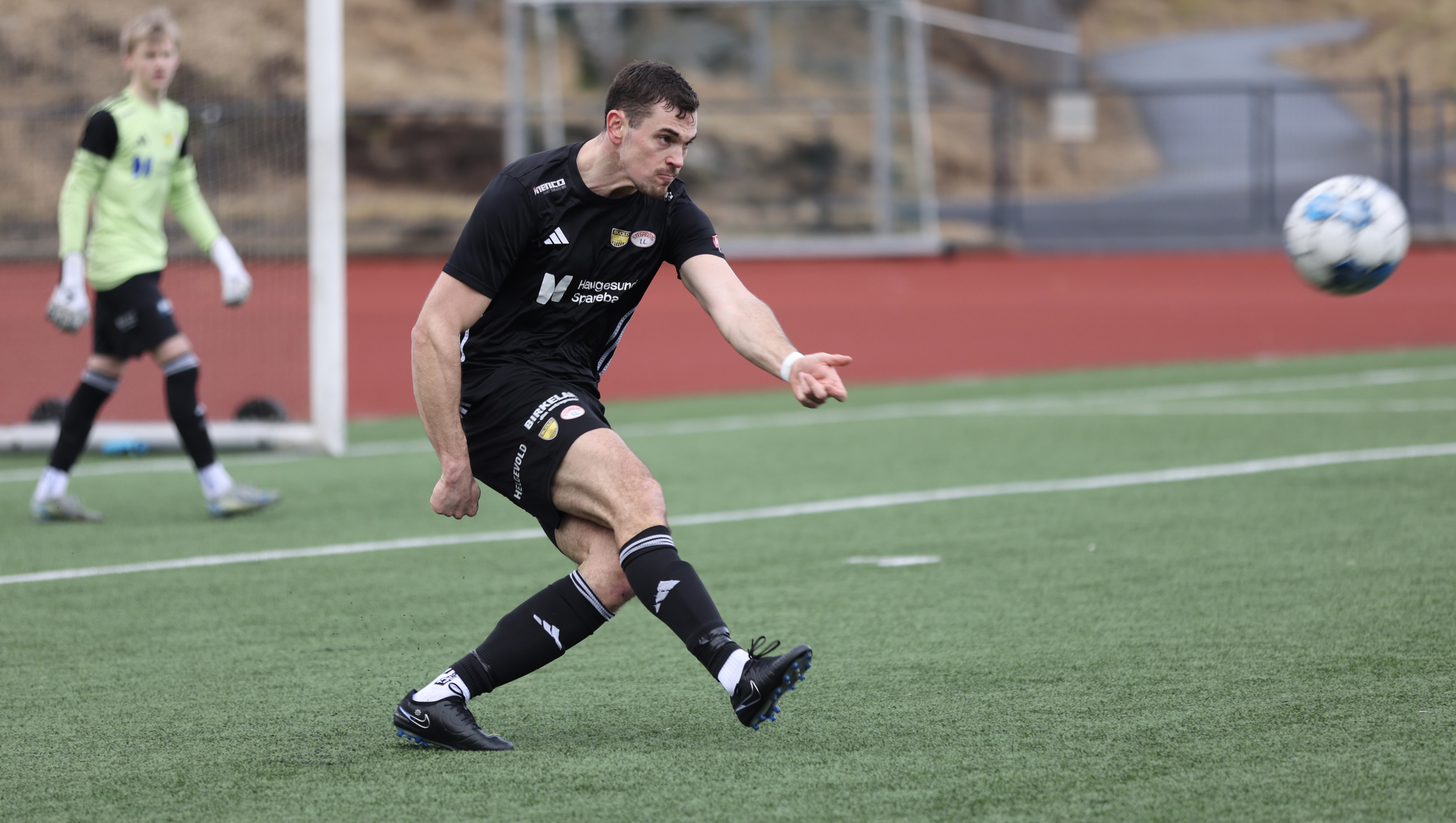 Dette var dagens målscorer. men Kristian Røvang spiller midtstopper. Foto: Alf-Einar Kvalavåg