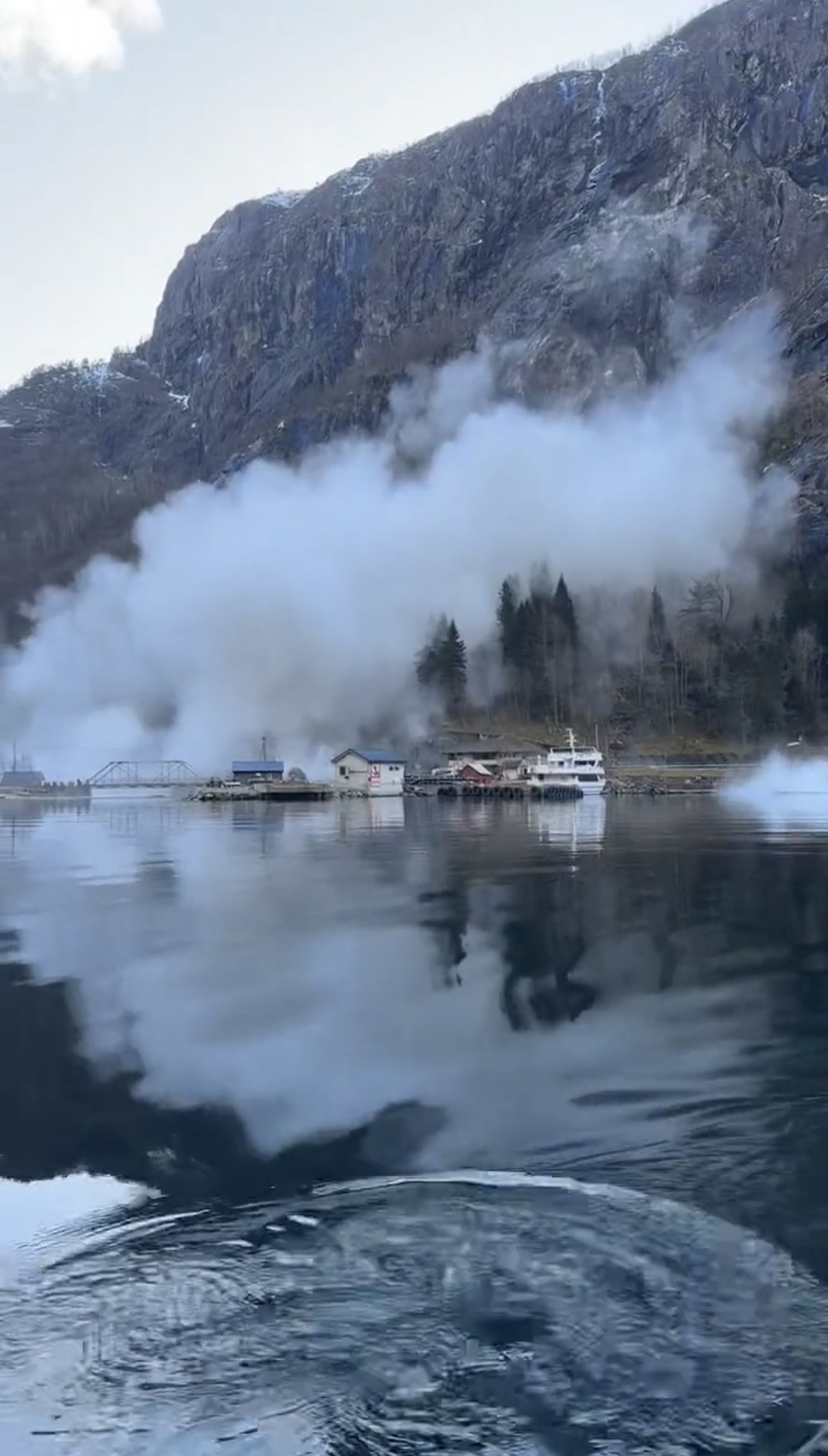 Skjermbilde av video tatt av Robert Melkeraaen.