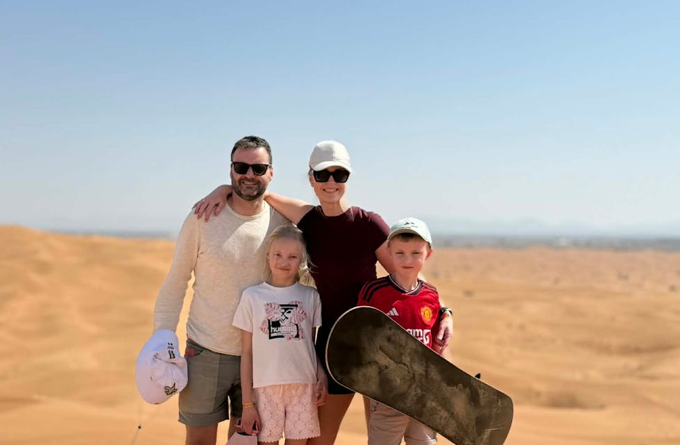 Thomas Førland Brekke, Mathilde Brekke, Kristine Heiland Brekke og Benjamin Brekke.