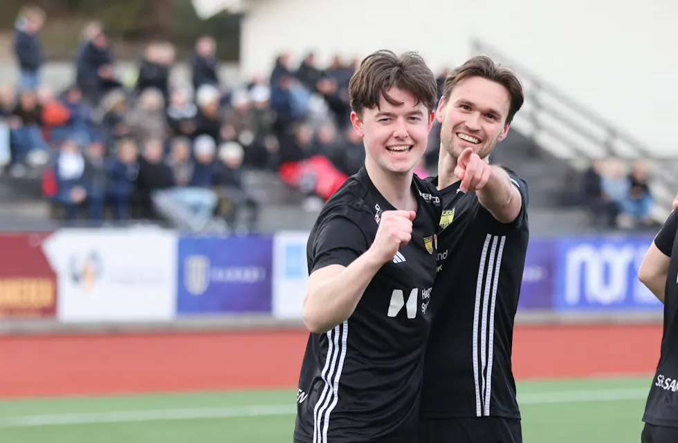 Håkon Mannsåker og Adrian Strand trakk Sauda i 2. runde i Rogalandscupen. Foto: Alf-Einar Kvalavåg