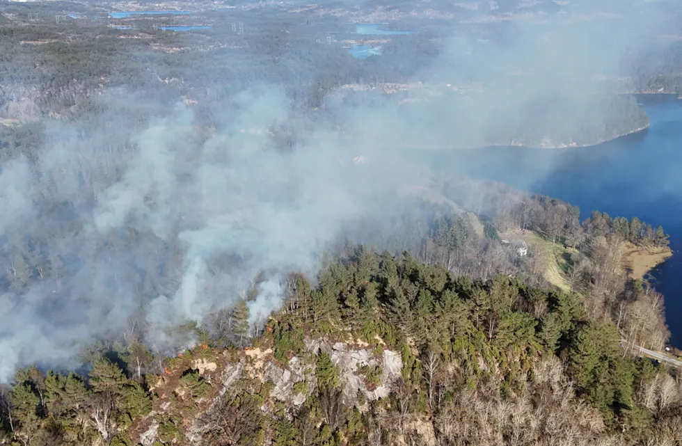 – Brannen har vært på Neikarinda nord for Storavatnet. Et ganske utilgjengelig område, sier Dag Botn