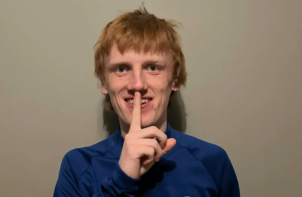 Tomålscorer Kasper Askeland var selvsagt godt fornøyd med to mål i kveld.