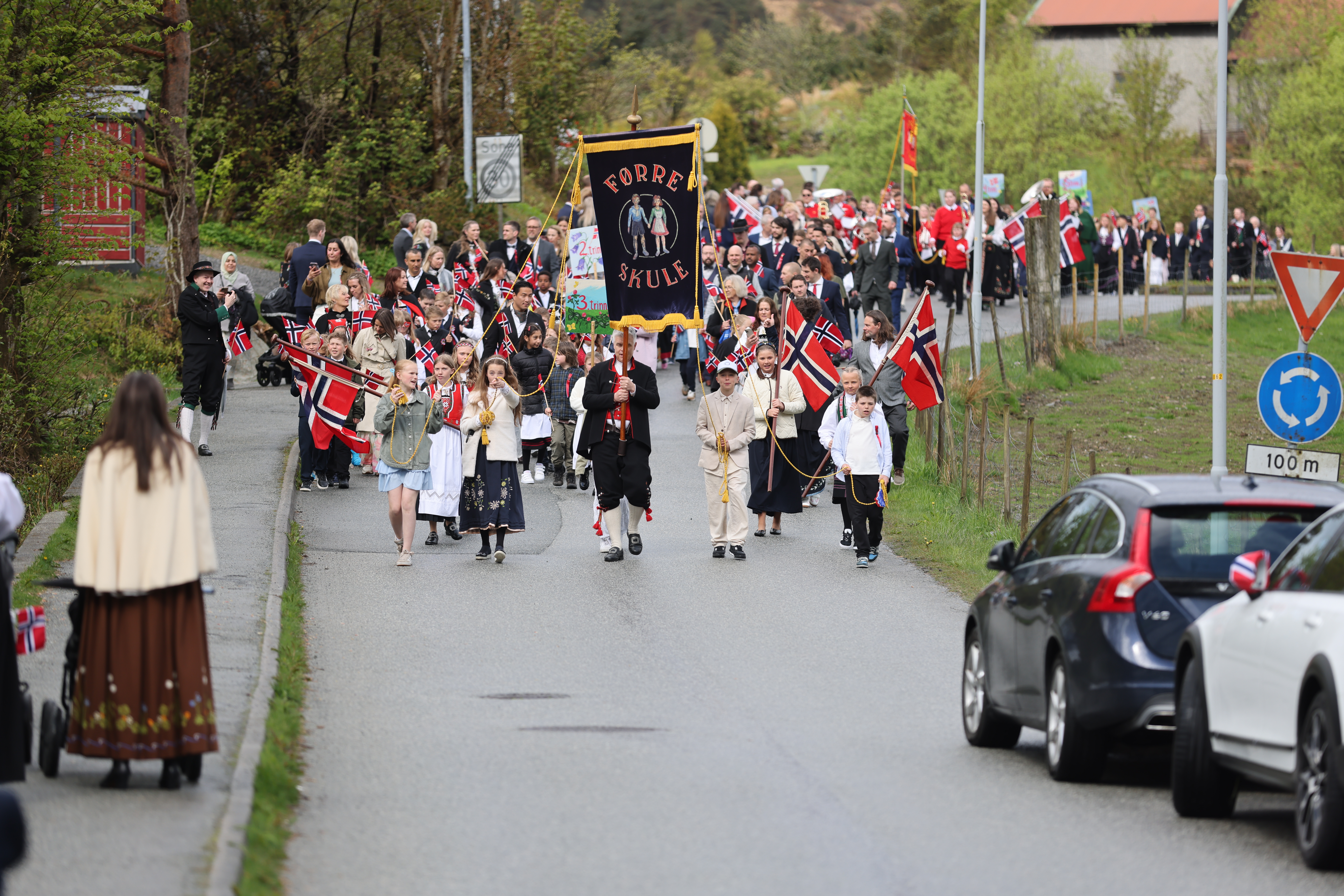 Det var som vanlig et langt tog i Førre. Foto: Alf-Einar Kvalavåg