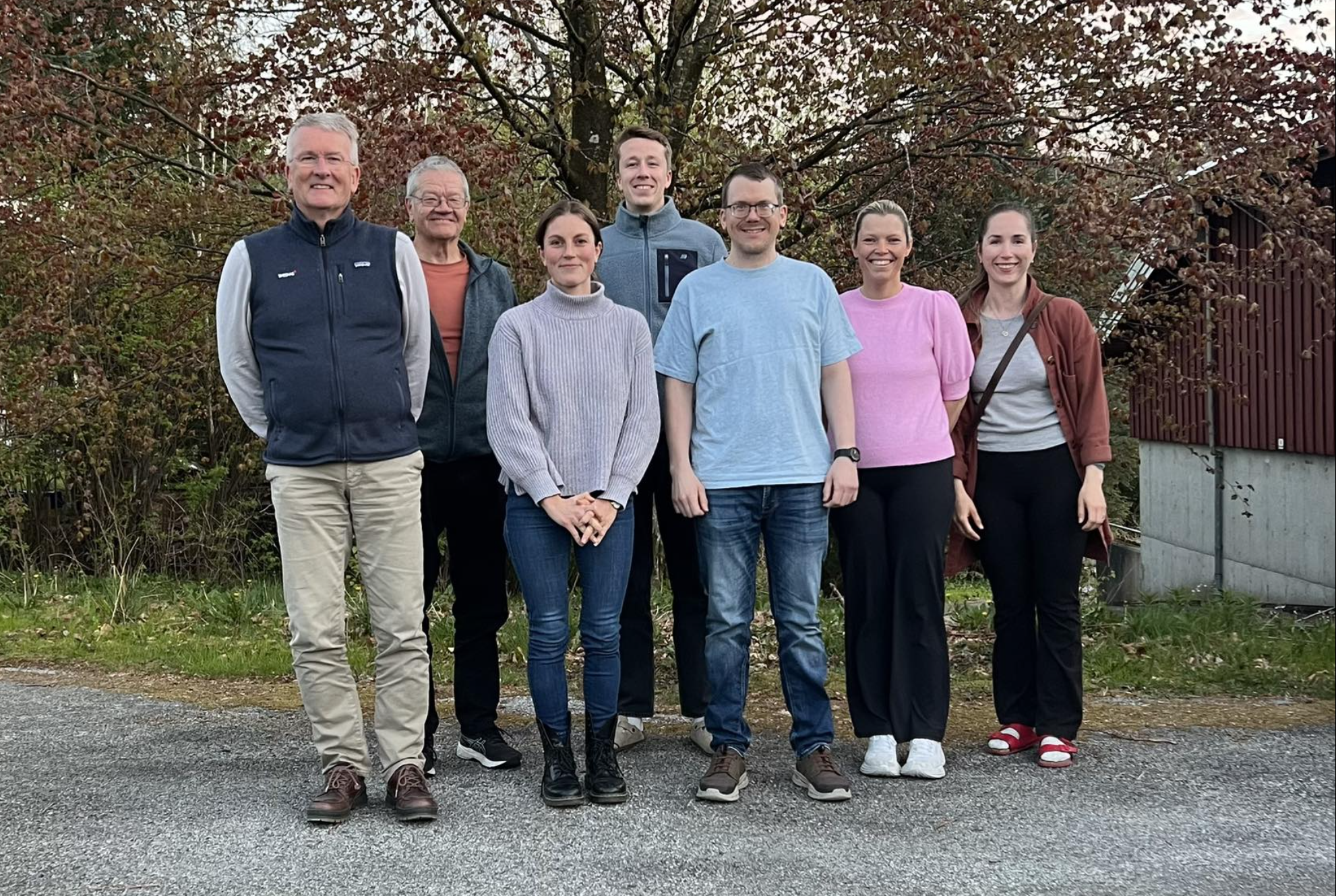 Her er Nedstrand Bygdeutval: Fra venstre: Jostein Kalsheim, Arne-Christian Mohn, Mathilde Grimsby, Tord Nagell Topnes, Odd Tore Nesheim-Hauge, Aina Dalva Lie og Kari Otilie Hodne.