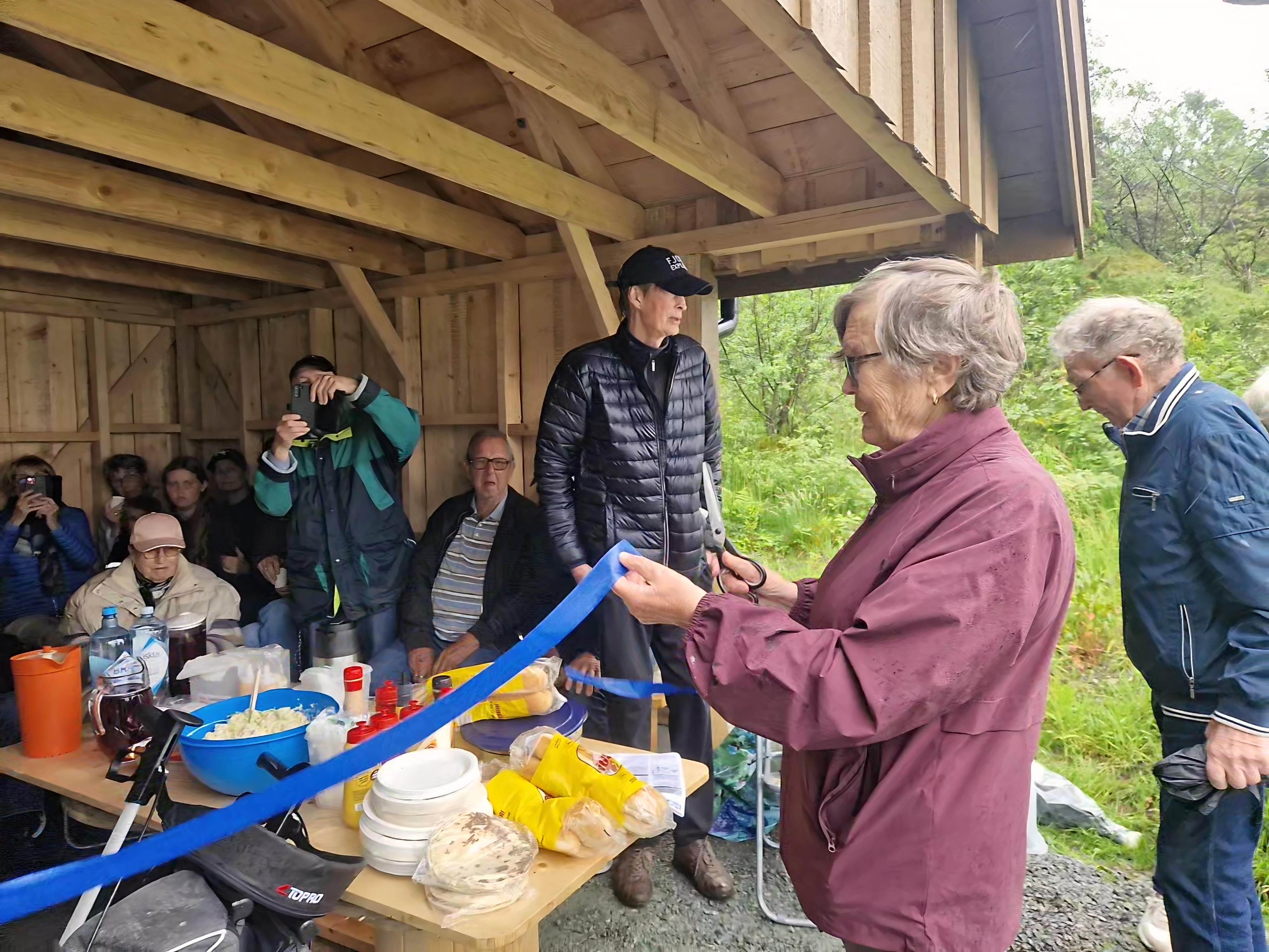 Tove Høgemark var med på opninga på Leirå. Foto: Privat
