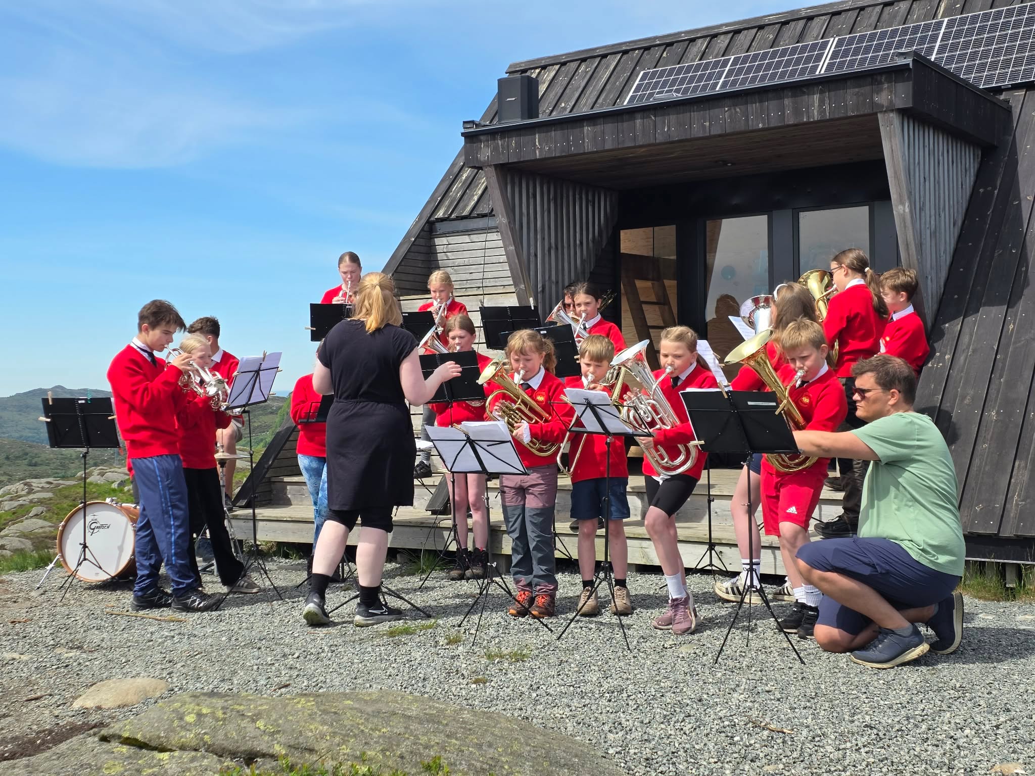 Denne gangen var det Førre Musikkorps som inviterte til toppkonsert. Foto: Brit Iren Meland