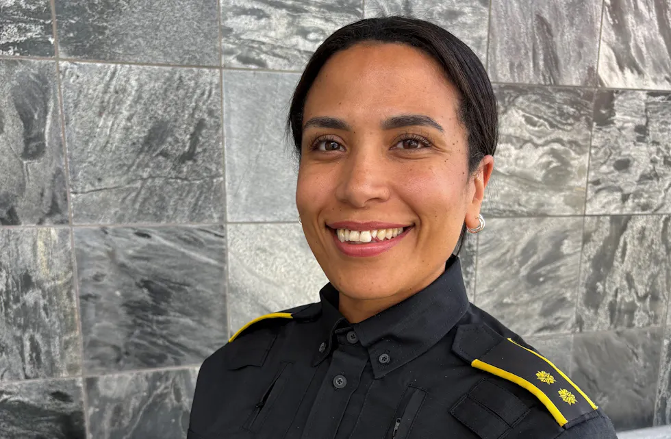 Kine Andersen har fått jobben som politikontakt for kommunene Bokn, Tysvær og Sveio. Foto: Politiet