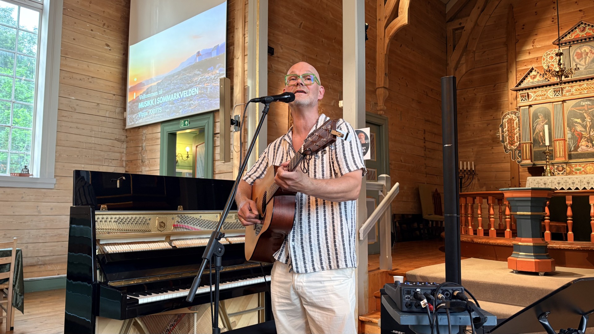Kjell Inge Torgersen i aksjon på Nedstrand. Foto: Janne Eide