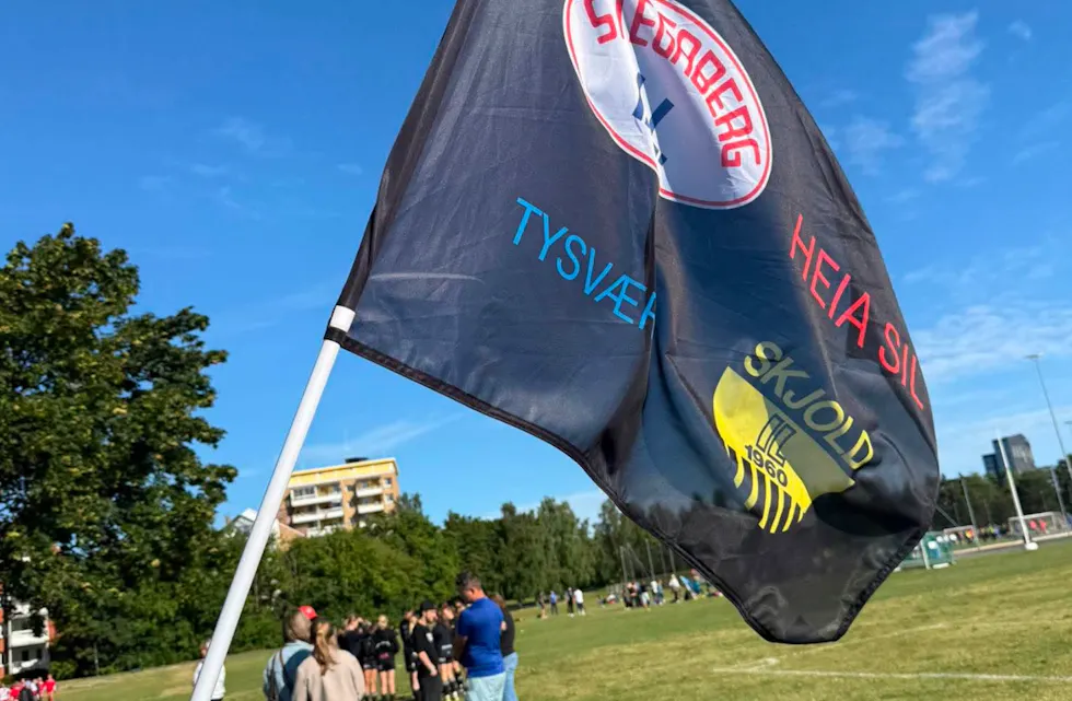 Flagget svaier i Oslo i ettermiddag.