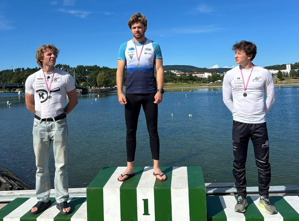 1.plass Nicolai Lønning Tysvær KKK, 2.plass Eirik Usland-Gade Oslo KK, 3.plass Håkon Hafstad Oslo KK. Foto: Anita Lønning, Tysvær KKK