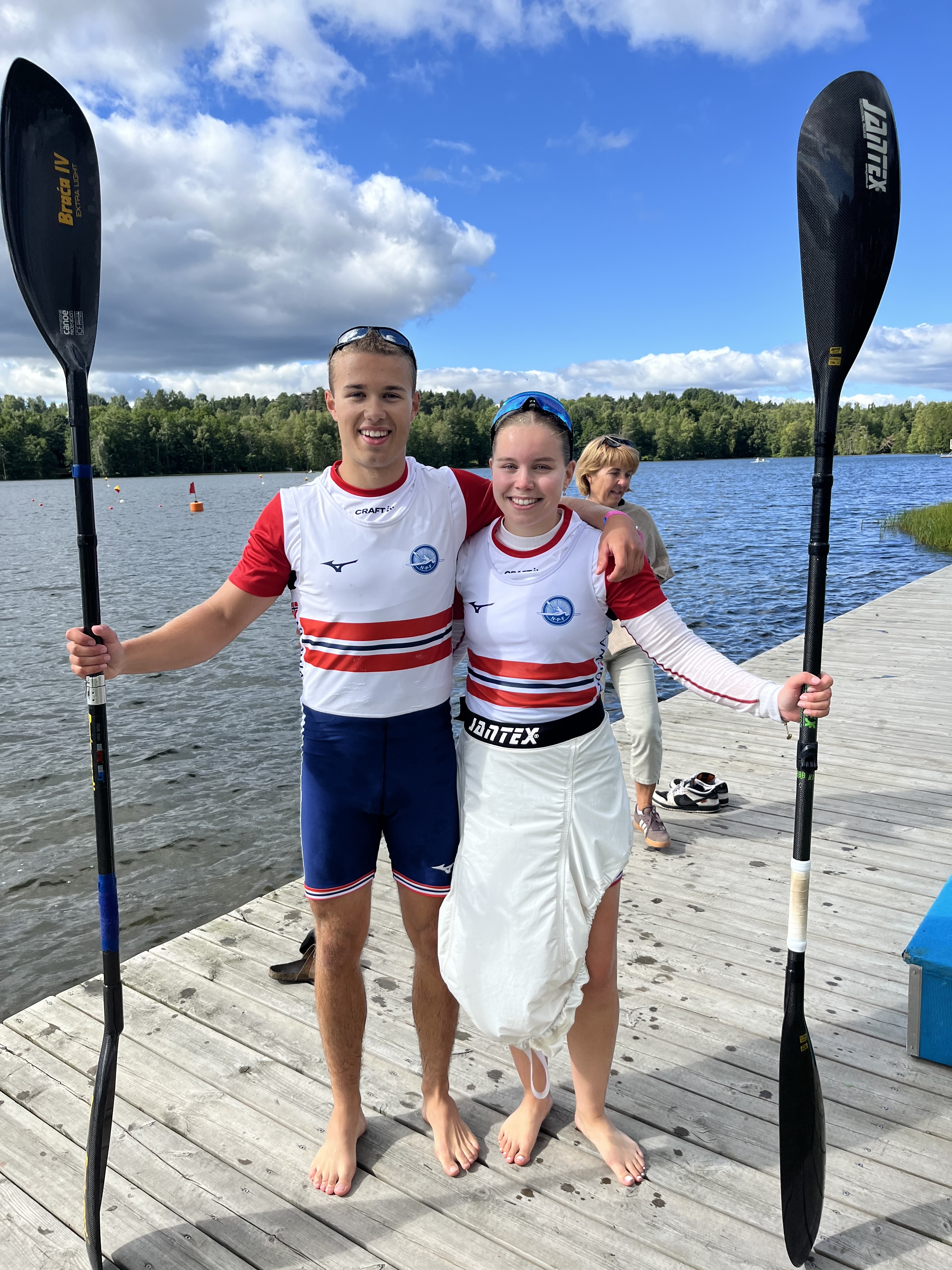  Emma Fjeldheim og Fredrik Holm Wigård fra Oslo KK.i K2 Mix var en god miks. Foto: Privat